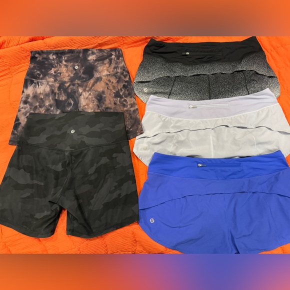 lululemon athletica Pants - 5 Pairs Of Lululemon Shorts size 10